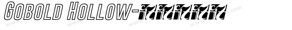 Gobold Hollow字体转换